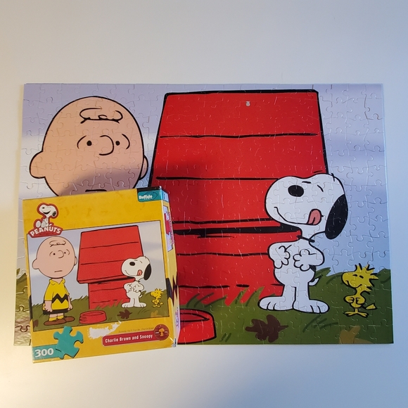 Peanuts Snoopy And Charlie Brown 300 Piece Jigsaw Puzzle by Buffalo Games - Picture 14 of 14